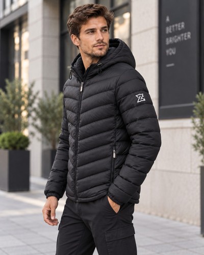Leichte steppjacke hoodie - leichte,