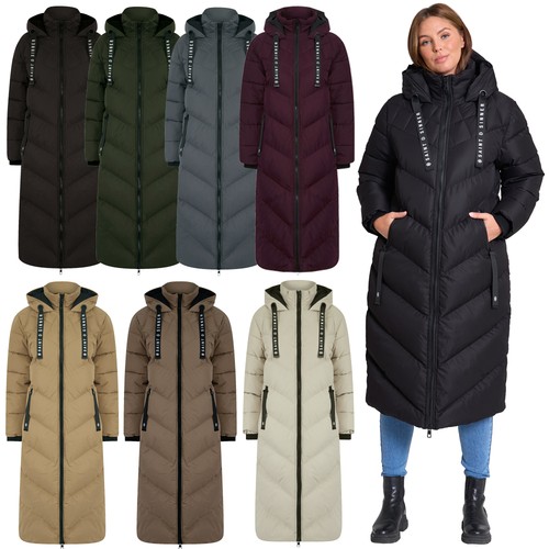Damen langer puffer mantel - puffer,