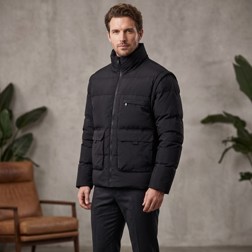 Herren puffer jacke wattiert - herren,